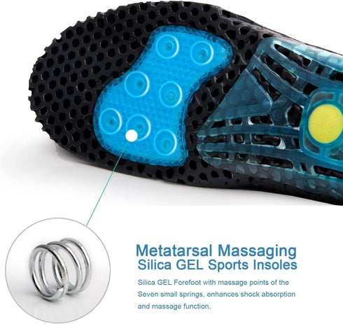 Cloud Soles for Men Women, Silica Gel Sport Shoe Insole, Spring Cushioning Shock Absorption Shoe Insert,Forefoot Enhances Massaging Insoles,Planta...