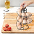 Flexzion Egg Skelter Modern Spiral Egg Holder Countertop (Medium Egg Display) - Freestanding Wired Countertop Egg Holder for Fresh Eggs, Dispenser...