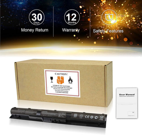 BYTEC KI04 800049-001 Notebook Laptop Battery Compatible with HP Pavilion 14-ab 15-ab 17-g Series, HSTNN-LB6R HSTNN-LB6S/DB6T 800010-421 17-g121wm...