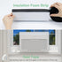 Window Air Conditioner Foam Block, 2 Pack U-Shaped Window AC Side Foam Block,Air Conditioner Insulation Foam Block with Foam Strip for U-Shaped Wi...
