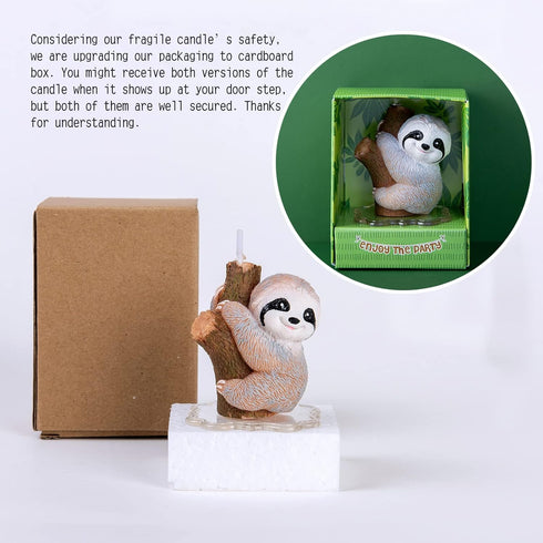Cute Baby Sloth Birthday Candle for Party Baby Shower...