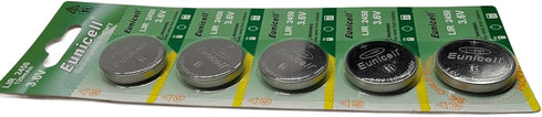 5-Pcs LIR2450 Li-Ion Battery Compatible with LIR-2450 Solar Flashlight, Miller Digital Elite Helmet, Clock, LIR2450-5pcs...
