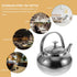 Hemoton Stainless Steel Tea Kettle with Tea Infuser Tea Pots for Stove Top Water Boiling Kettle Classic Stovetop Kettle with Universal Base 1.2L...