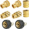 Xiny Tool Pressure Washer Adapter Set, Quick Disconnect Kit With M22 Metric Male Thread Quick Connector, M22 Swivel to 3/8'' Quick Connect, 3/4" t...