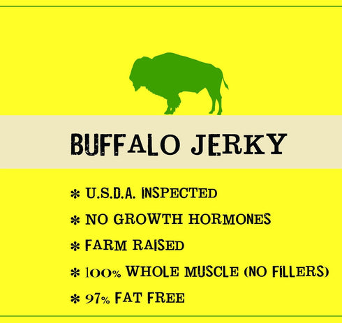 Jerky.com Exotic Buffalo Jerky Sampler - Wild Game Meat Snacks, Exotic Snacks, High-Protein, All-Natural, No Added Preservatives - Healthy Snacks ...