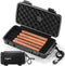 Travel Cigar Humidor Case with Humidifier Disc - Waterproof, Airtight, Durable and Crushproof - Holds up to 10 Cigars, Portable Cigar Box Gift for...