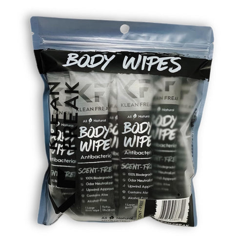 Body 12-Count Wipes - Original Disposable Wipes, Individually Wrapped for the Gym, Workout, Hiking, Travel, and Sport (Scent Free)...