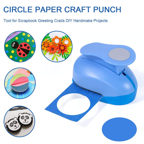 2 Inch Circle Punch, Craft Hole Punch Shapes, Hole Punch Circle for Paper Crafts, Cardstock, Brand Label, Gift Wrapping, Greeting Cards and Scrapb...