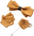 Bow Tie and Pocket Square Lapel pin Set for Wedding Formal(total 3 Pieces)...