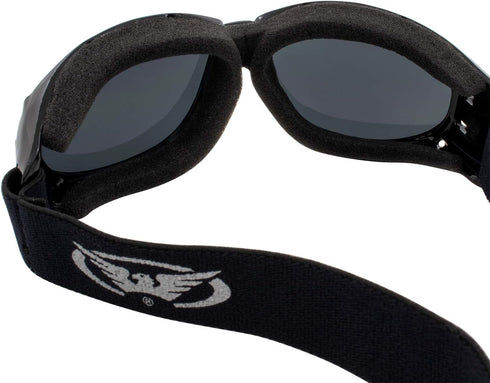 Global Vision Red Baron Motorcycle Aviator Dirt Bike 2 Goggles For Day and Night Super Dark and Clear Mirror Lenses...