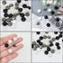 Honbay 60PCS Dainty Pearl Buttons Round Buttons Plastic Resin Sewing Buttons Decorative Buttons for Wedding Dress, Skirts, Gloves, Sweaters, Shirt...