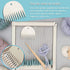 Wood Weaving Tools Set, with Crochet Needle and Comb Wooden Shuttles Stick for Inkle Loom Knitted DIY Craft Supplies...