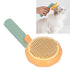 Pet Grooming Brush, Portable Self Cleaning Pet Slicker Brush Cute Indoor Cat Pumpkin Hair Brush Dog Brush for Shedding Short and Long Haired Gogs,...