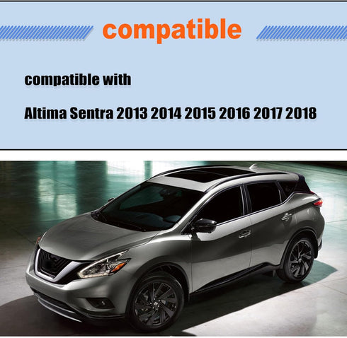 Passenger Side View Heated Mirror Glass, with Rear Holder, Compatible with Nissan Altima Sentra 2013-2018, Replace 963653TH0A - Right Side Mirror ...