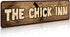 Rustic Metal "The Chick Inn" Tin Sign Art Wall Decor Funny Outdoor Garden Farm Signs, Chicken Gifts Coops Farmhouse Decor Hen House 4" by 16"...