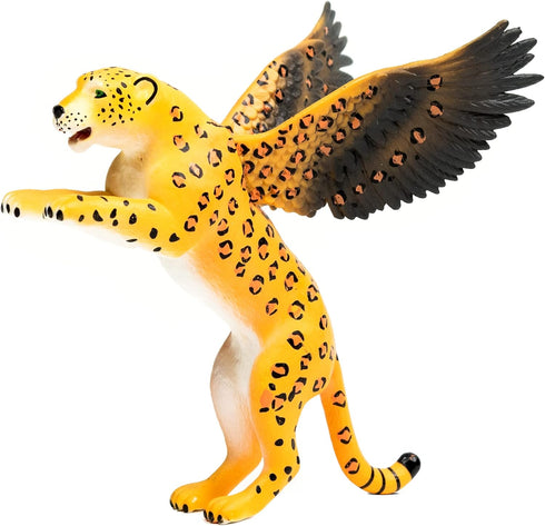 Randimals Leopard Figurine Toy Eagle Wings 5”, Premium Hard Rubber Animal Action Figure Toy, Hybrid Friend Encourages Adventure & Imagination...