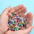 200 Pieces Flat Round Evil Eye Beads Handmade Resin Lampwork 8mm Charms Spacer Beads for Bracelets Necklace Jewelry Craft Making(Mix Colors)...