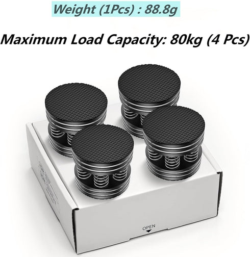 Tertullus Speaker Spikes 4PCS Hifi Spring Speaker Isolation Feet, Aluminum Non-Slip Shockproof Turntable Stand Feet for Audio,Speakers, Subwoofers...