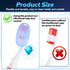 6 Pcs Toothbrush Covers, Silicone Toothbrush Case Covers Portable Toothbrush Pod Caps Case Protector Brush Pod for Household Travel Camping Bathro...
