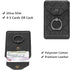 Cell Phone Card Holder RFID Ring Stand Stick on Wallet Card Holder of Phone All Smartphones Adhesive Credit Card Holder for Cell Phone-Black...