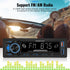 UNITOPSCI Single Din Bluetooth Multimedia Car Stereo Radio Bluetooth Hands-Free Calling Audio Receiver FM Radio Car MP3 Player AUX in/Dual USB Por...