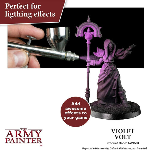 The Army Painter Warpaint Air Fluorescent Violet Volt - Acrylic Non-Toxic Heavily Pigmented Water Based Paint for Tabletop Roleplaying, Boardgames...