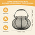 Egg basket-Farmhouse Round Wire Egg Baskets for Fresh Egg With Handle,Metal Egg Collecting Basket for Gathering Fresh Egg,Basket for Countertop Ho...