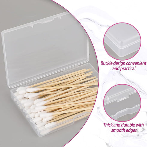 3 Pieces Portable Travel Cotton Pad Holder,Bathroom Vanity Countertop Storage Organizer,Cotton Ball Holder Dispenser,Cosmetic Sponge Storage Box f...