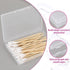 3 Pieces Portable Travel Cotton Pad Holder,Bathroom Vanity Countertop Storage Organizer,Cotton Ball Holder Dispenser,Cosmetic Sponge Storage Box f...