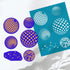 OLYCRAFT 4x5 Inch Silk Screen for Polymer Clay Disco Ball Clay Stencils Reusable Star Stencil Silk Screen Printing Stencils Non-Adhesive Mesh Tran...