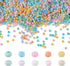 6500Pcs 2mm Frosted Pastel Glass Seed Beads 12/0 Rondelle Crystal Pony Beads Bulk for Crafts DIY Friendship Bracelets Earring Beading Jewelry Maki...