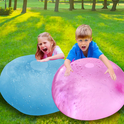 2PCS Giant Bubble Balls Reusable Water Balloons for Toddler Outdoor Toys Inflatable Beach Ball for Kids Yard Games Summer Water Toys...