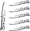 6 Pack Stainless Steel Self-Defense Folding Knife With Key Ring, Outdoor Survival Pocket Knife, Easy To Everyday Carry Small Knife...