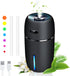 Mini USB Car Humidifier, 200ml Ultrasonic Cool Mist Humidifier with 7 Colors Light Changing, Adjustable Mist Mode,Auto Shut-Off, Super Quiet Opera...