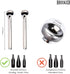 Beer Chiller Sticks for Bottles Set | 2 Stainless Steel Cooling Chillers for Chubby Bottles | Christmas Gift Accessories | Cooler Gag Idea for Men...
