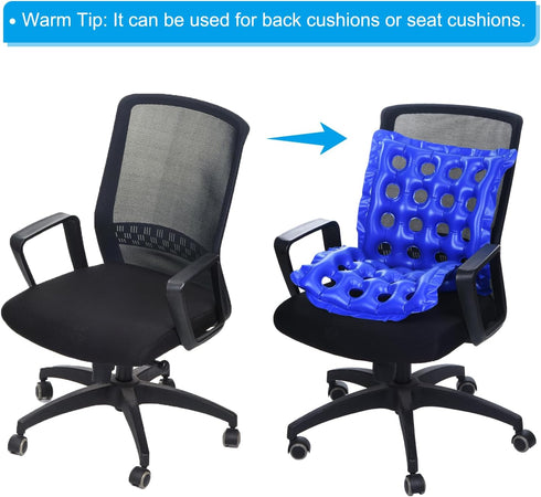 PATIKIL Inflatable Seat Cushion, 2 Pack Portable Chair Cushion Breathable Backrest Air Seat Pad for Wheelchairs Office Chairs, Beige...