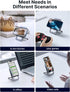 JSAUX Cell Phone Stand, Foldable Aluminum Adjustable Travel Phone Holder for Desk, Compatible for iPhone 15 14 13 12 11 Pro Max X Xr Samsung S22 S...