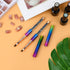 2pcs Nail Art Clean Up Brushes, Painting Brushes for Nails with Round & Angled Head Acrylic Nail Brush Pen Painting Tools for Women Nail Art Desig...