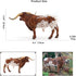 Gemini&Genius Longhorn Cow Toy Action Figure, Farm Animal Toys, Hand Painted, 6 Inches Length, Realistic and Durable Farm Toys for Children Boys a...