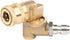 High-Efficiency Gutter Cleaning Tools Pivoting Coupler Pressure Washer Accessories for Power Washer Nozzle Tips, Undercarriage Splash Guard 1/4" B...