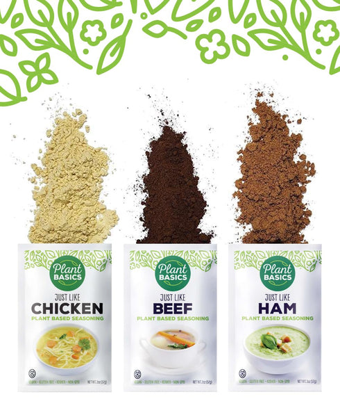 Plant Basics - Plant Based Seasoning, Just Like Beef, 2 ounce, Vegan, Gluten Free, Kosher, Non-GMO...