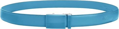 Falari Men's Genuine Leather Ratchet Dress Belt Automatic Sliding Buckle 8168-SBL-L40...