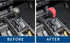 Compatible with DIY Genuine Leather Gear Shift Knob Cover Interior Accessories Protective Cover for Toyota Highlander 2014-2019 Toyota Tacoma 2016...