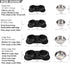 Pet Deluxe Dog Bowls Stainless Steel Dog Bowls with No Spill Skid Resistant Silicone Mat, 24oz 48oz Dog Food and Water Bowl Set Feeder Bowls for S...