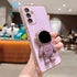 phylla Samsung Galaxy A13 5g 6.5" Phone Case Luxury Gold Plated Cute Astronaut Stand Holder Case with Camera Protection Cute Love Heart Side Small...