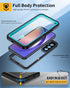Lanhiem Samsung Galaxy A54 5G Case, IP68 Waterproof Dustproof Case with Built-in Screen Protector, Rugged Full Body Shockproof Phone Cover for Sam...