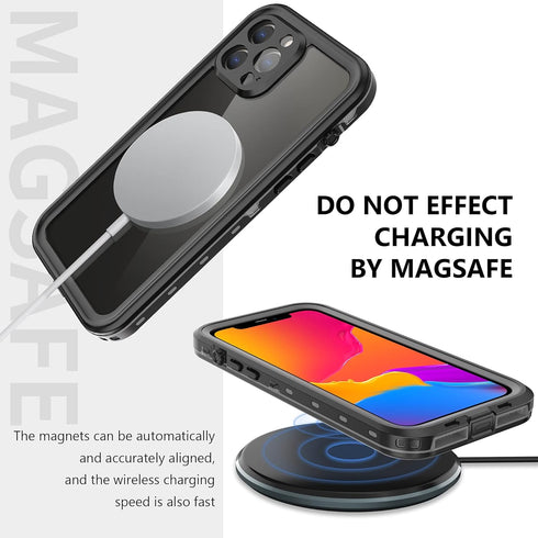 Waterproof Case for iPhone 13 Pro Max 6.7", Full Body Shockproof Dustproof Built-in Screen Protector Snowproof Cover IP68 Waterproof Case for iPho...