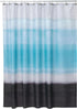 InterDesign Horizon Fabric Shower Curtain, Blue/Coco...