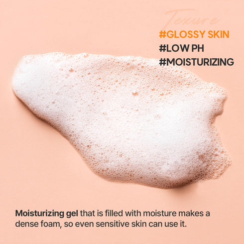 VPROVE Real Carrot Cleansing Gel 200ml 6.76 fl. oz. | Low pH Facial cleanser | Cleansing foam | Foam Cleanser | Hydrating | Soothing | Korean Skin...