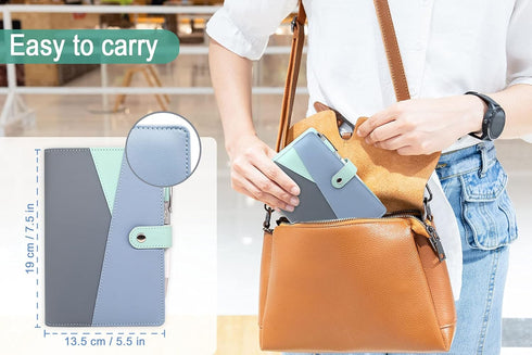 Budget Binder with Zipper Envelopes, Ginmlyda Cash Envelopes for Budgeting Money Saving Binder with Budget Sheets, Zipper PVC Pockets, Cash Envelo...